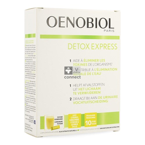 Oenobiol Detox Express Gember/citroen Stick 10