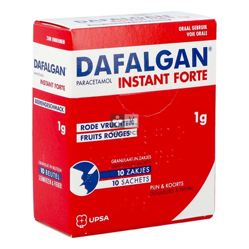 Dafalgan Instant Forte Rode Vr. 1g Gran Zakje 10