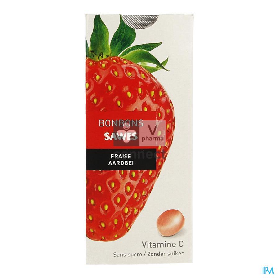 Sawes Bonbons met aardbeismaak zonder suiker 10 stuks