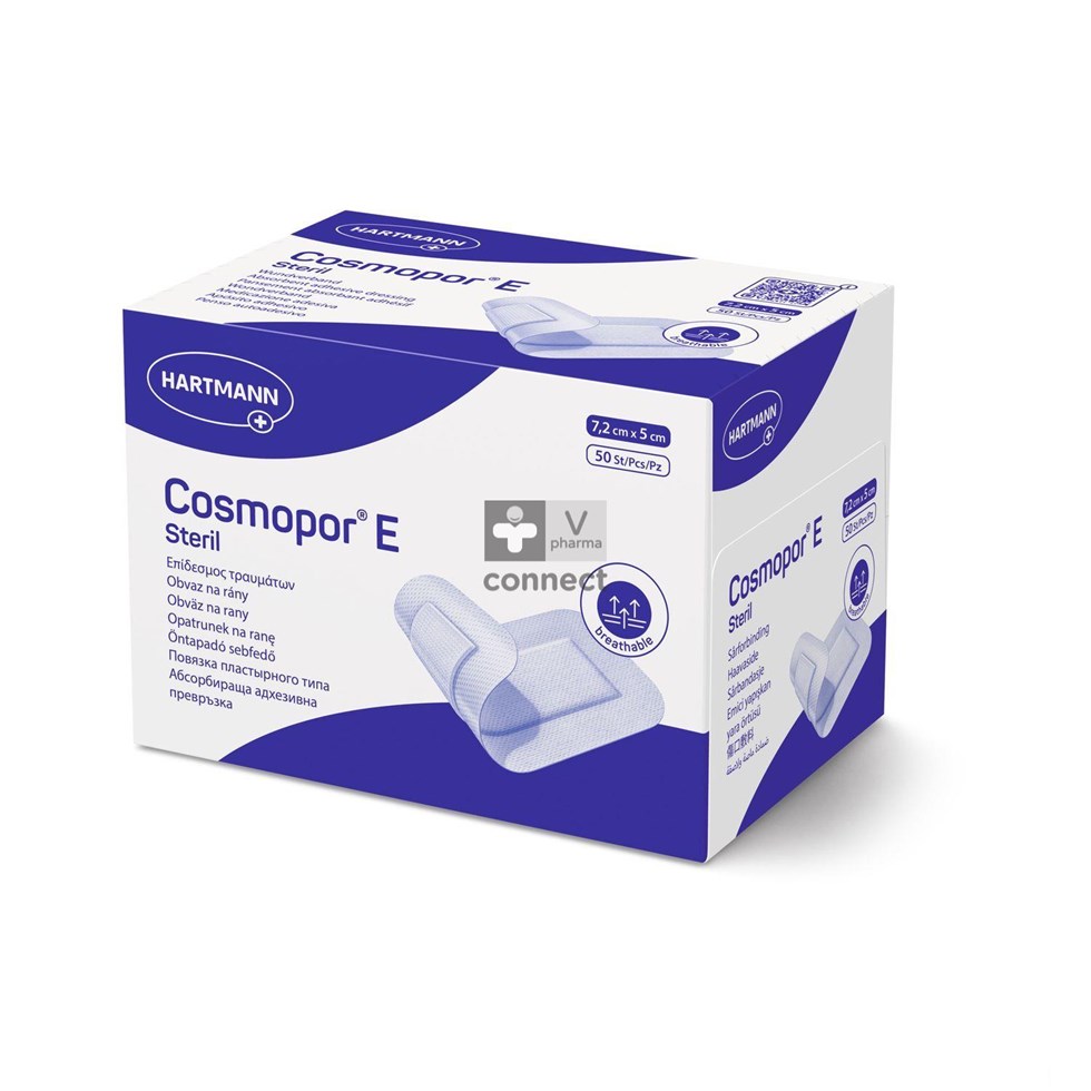 Cosmopor E Latexfree 7,2x5cm 50 P/s