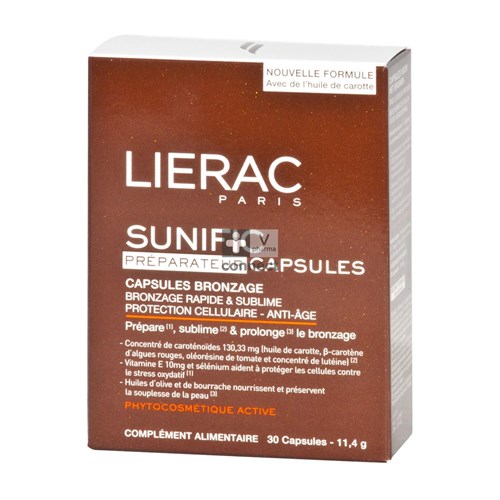 Lierac Sunific Préparateur de Bronzage 30 Capsules