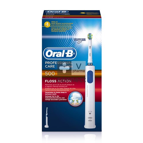 Oral B Brosse à Dents Électrique Professional Care 500 Floss Action