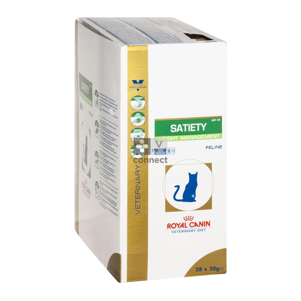 Royal Canin Veterinary Diet Feline Satiety Support 20 g 28 Sachets