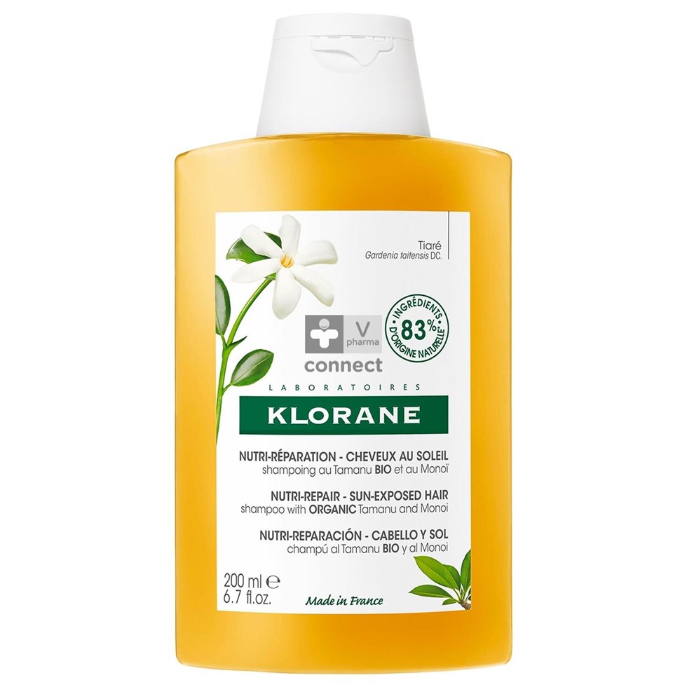 Klorane Shampoing Tamanu & Monoi Bio 200 ml