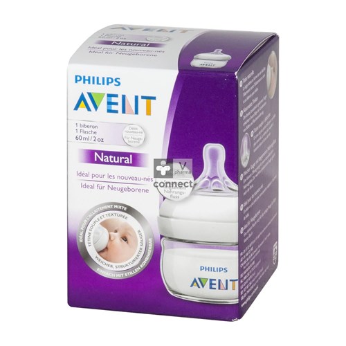 Philips Avent Natural Zuigfles First 60ml SCF699/17