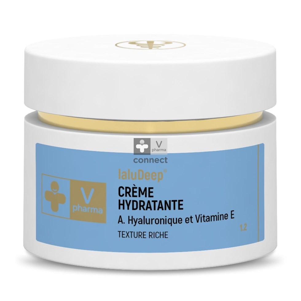 Vpharma Crème Hydratant Lissante Anti-Age Acide Hyaluronique Riche 25 Ml