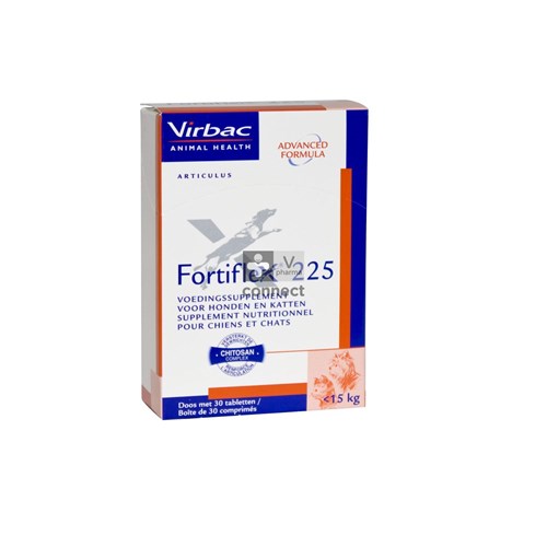 Fortiflex 225 30 tabletten voor dieren
