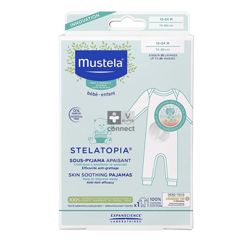 Mustela Stelatopia Sous Pyjama Apaisant T2 12-24Mois