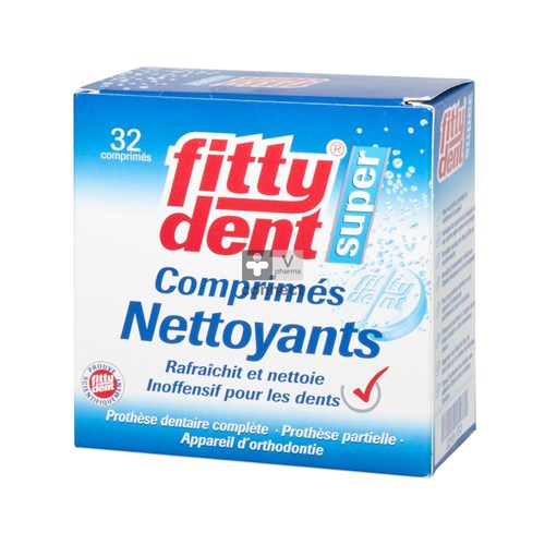 Fittydent Super 32 Comprimés Nettoyants