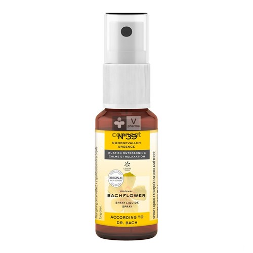 Bachbloesem Bio N°39 Noodgevallen Spray 20ml