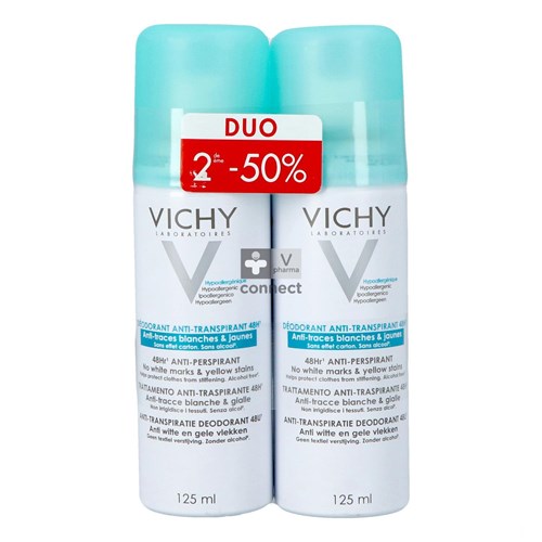 Vichy Deo A/trace Aerosol 48u Duo 2x125ml