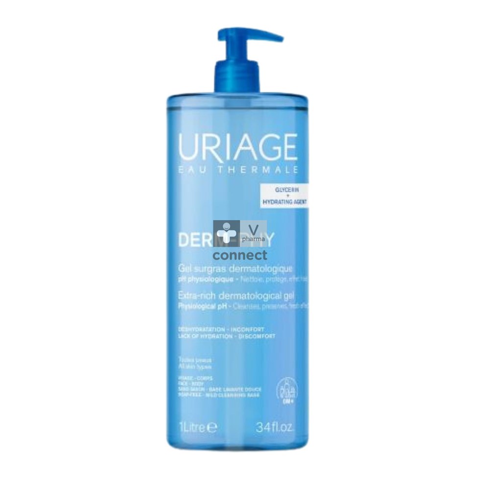 Uriage Dermo-phy Dermatologische Overvetgel 1l