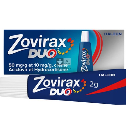 Zovirax Duo Crème 5% + 1% Tube 2gr