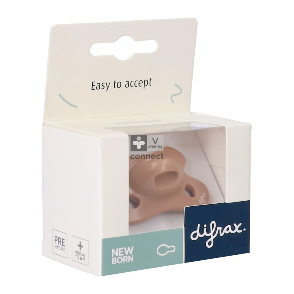 Difrax Sucette Newborn Natural Uni/Pure Assorti