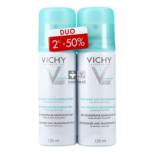 Vichy Deo Transp. Intense Aerosol 24u Duo 2x125ml