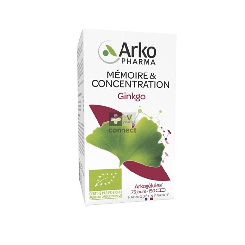 Arko Ginkgo Bio 150 Gelules