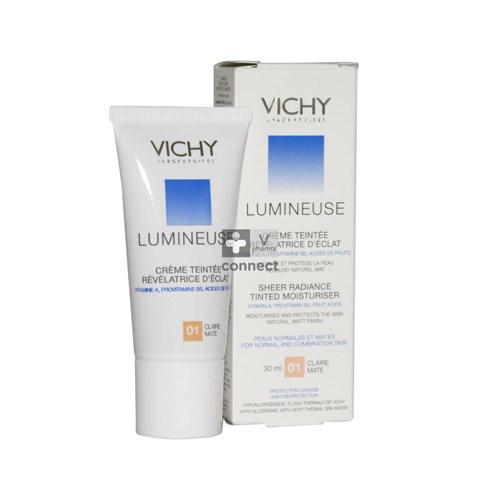 Vichy Lumineuse Crème Teintée Claire Mate Peaux Normales 30 ml