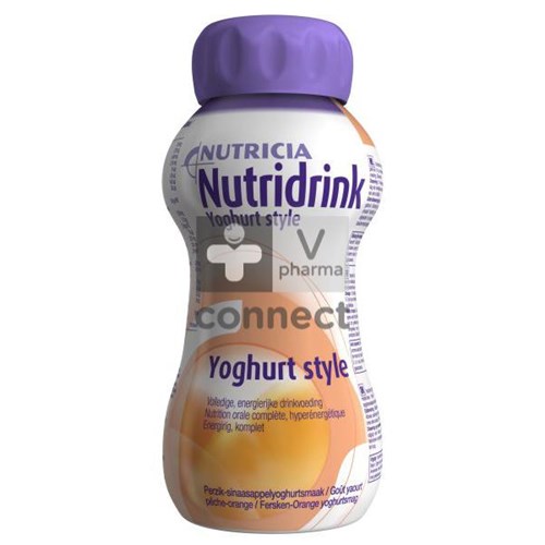 Nutricia Nutridrink Yoghurt Style 4 x 200 ml Gout Pêche Orange