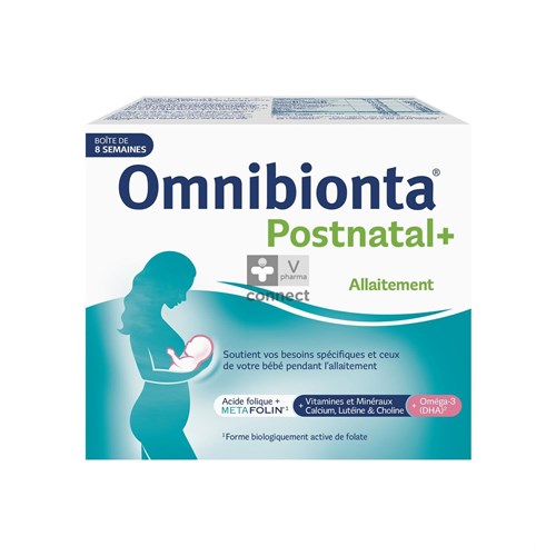 Omnibionta Postnatal+ (Borstvoeding): 8 weken Pack (56 tabletten+56 capsules)