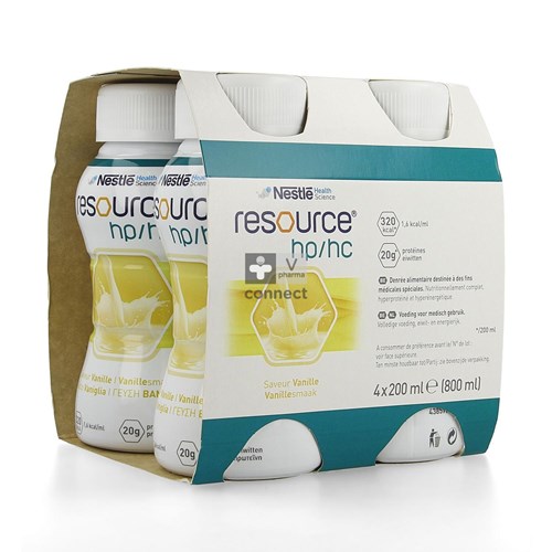 Nestlé Resource HP HC Vanille 4 x 200 ml