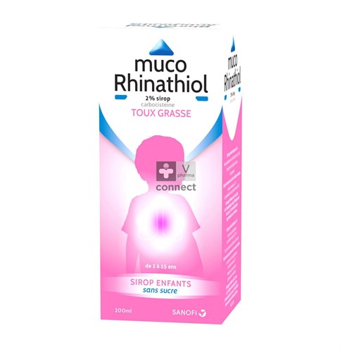 Muco Rhinathiol 2% Sir Inf Z/suiker 200ml