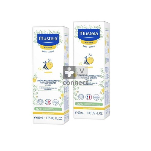 Mustela Crème Cold Cream Peau Scèhe 2 X 40 ml Promo