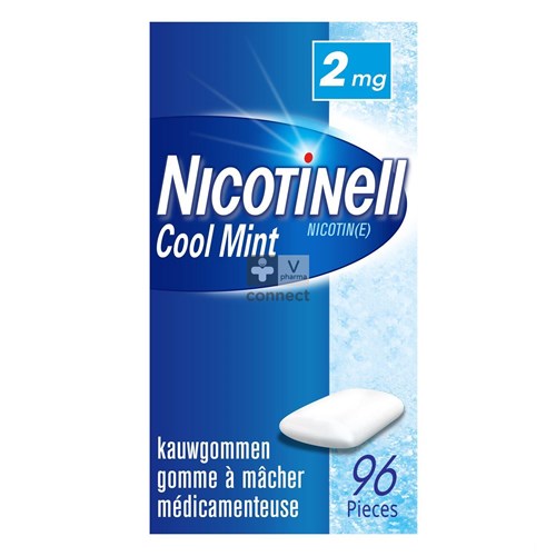 Nicotinell Cool Mint 2 mg 96 Gommes à Macher