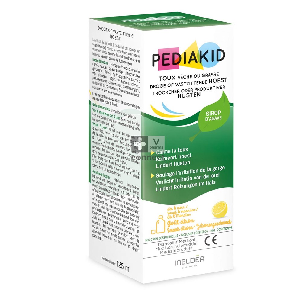 Pediakid Toux Seche Grasse Sol Buv 125ml