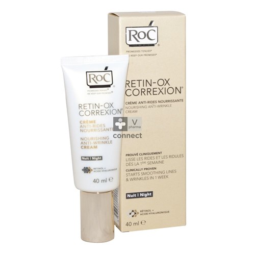 Roc Retin-Ox Correxion Crème Anti Rides Nourrissante Nuit 40 ml
