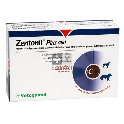 Vétoquinol Zentonil Plus 400   30 Comprimés