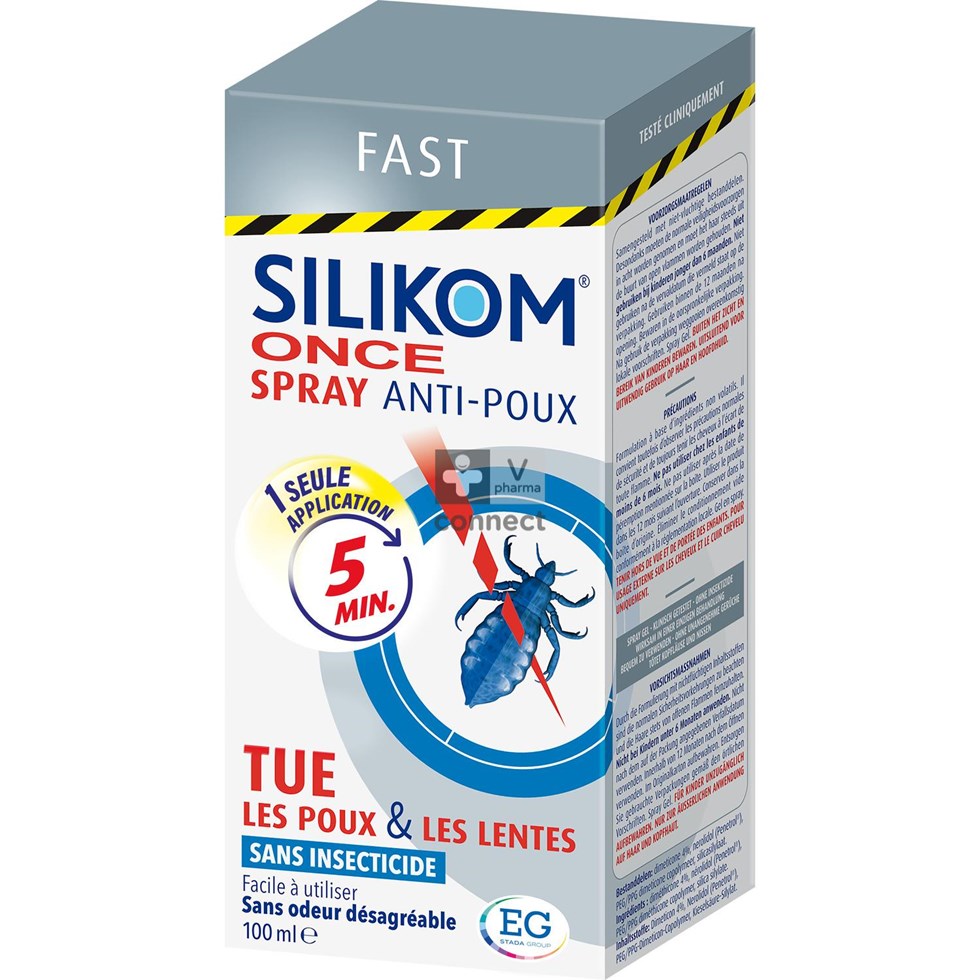 Silikom Once Spray Gel A/Luizen              100Ml