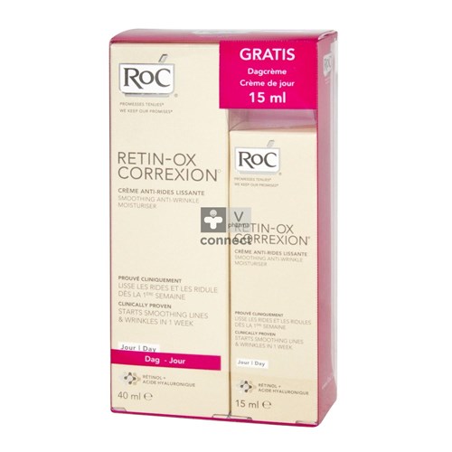 Roc Retin-Ox Correxion Jour 40 ml + Correxion Jour 15 ml Gratis