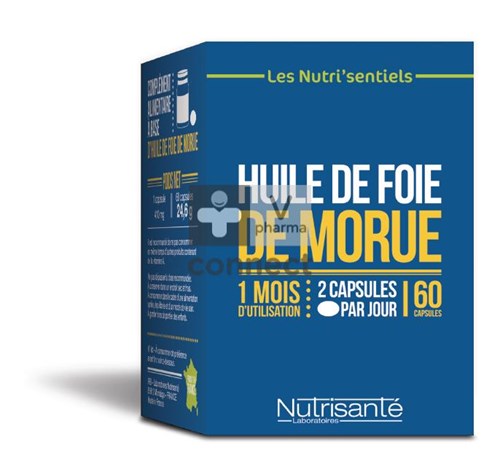 Nutrisante Huile De Foie De Morue 60 Capsules