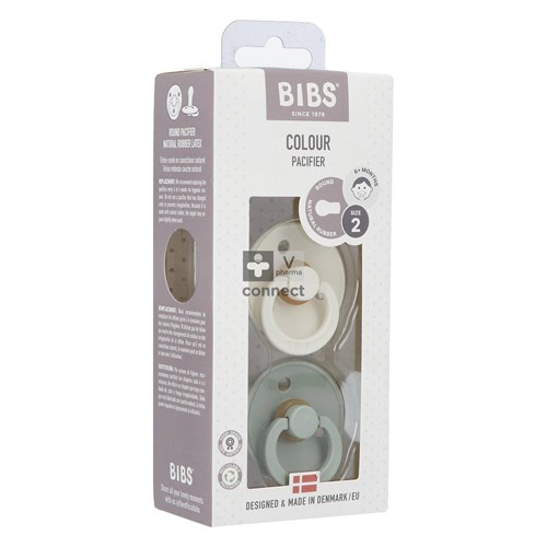 Bibs 2 Tetine Duo Sage Ivory