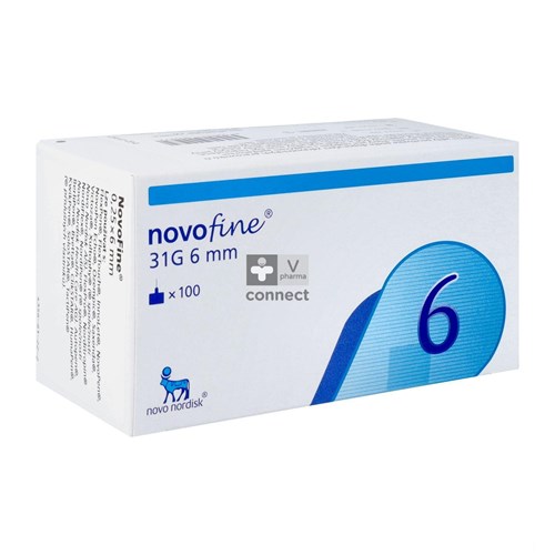 NovoFine 31g 6mm 100 pipettes