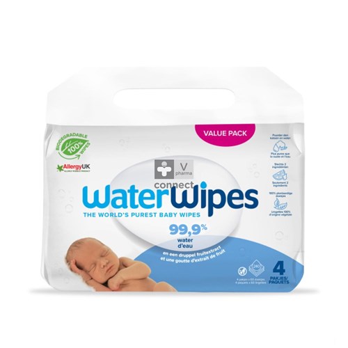 Waterwipes Biologisch Afbreekbare Doekjes 240