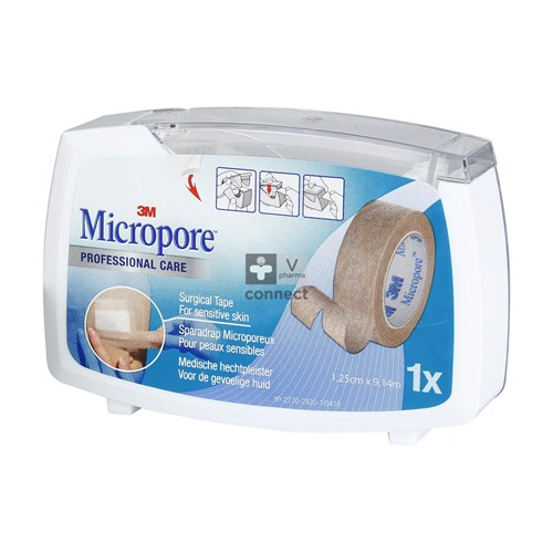Micropore 3m Surgical Tape Tan Disp. 12,5mmx9,1m 1