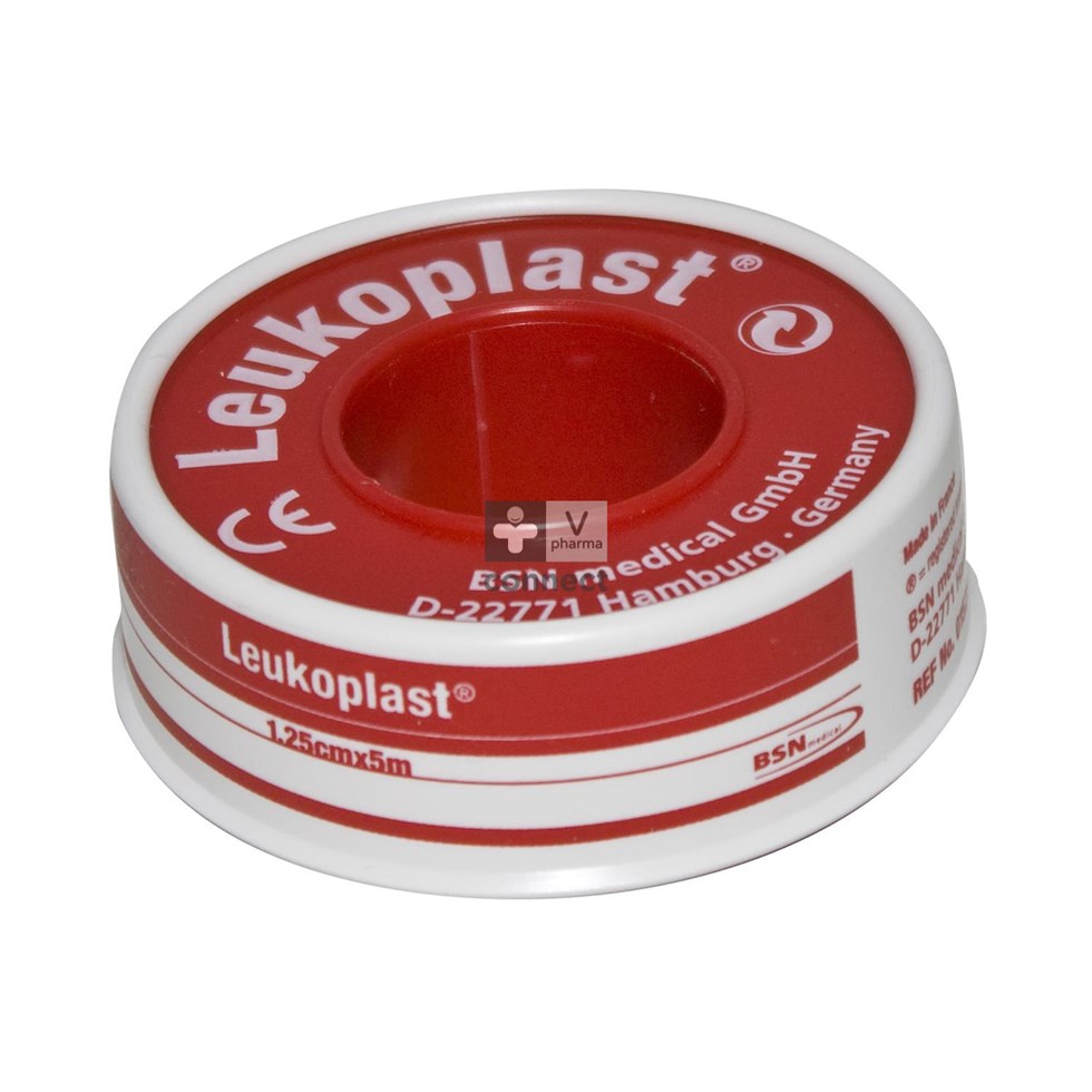 Leukoplast Deksel Kleefpleist. 1,25cmx5m 1 152100