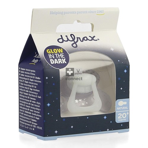Difrax Fopspeen Natural 20m+ Glow