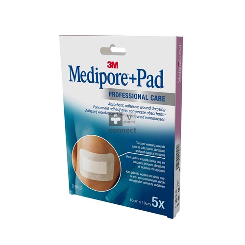 Medipore + Pad 3m 10x10,0cm 5 3566p