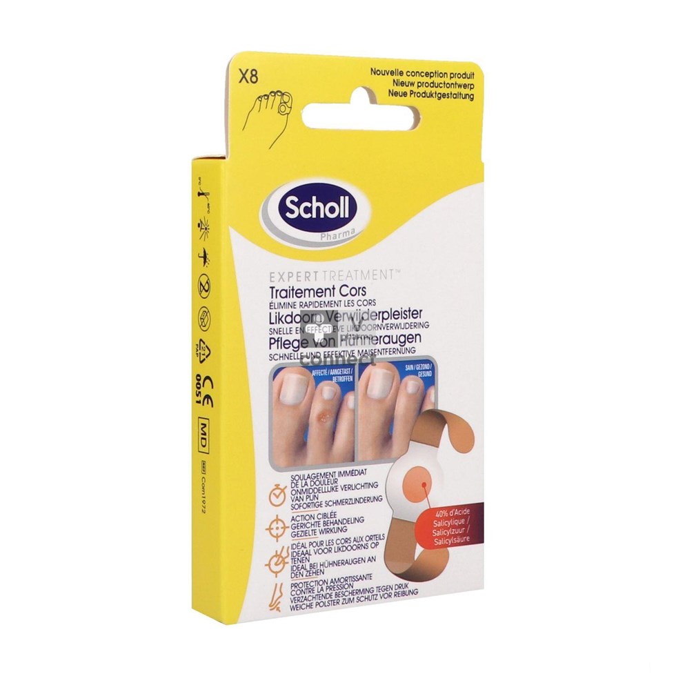 Scholl Emplatres Anti/Cors 8 Pieces