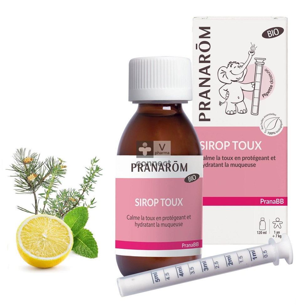 Pranarom Pranabb Keelsiroop Bio Droge Hoest 100ml
