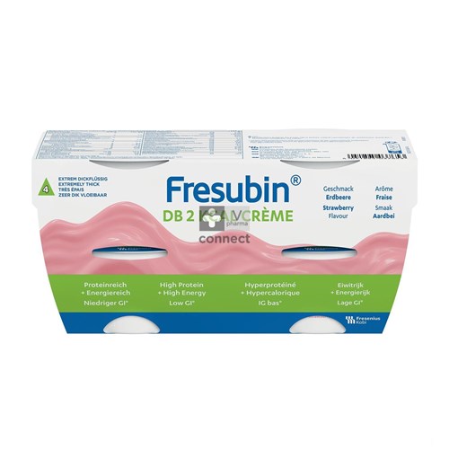 Fresubin Db 2 Kcal Creme Fraise 4X125g