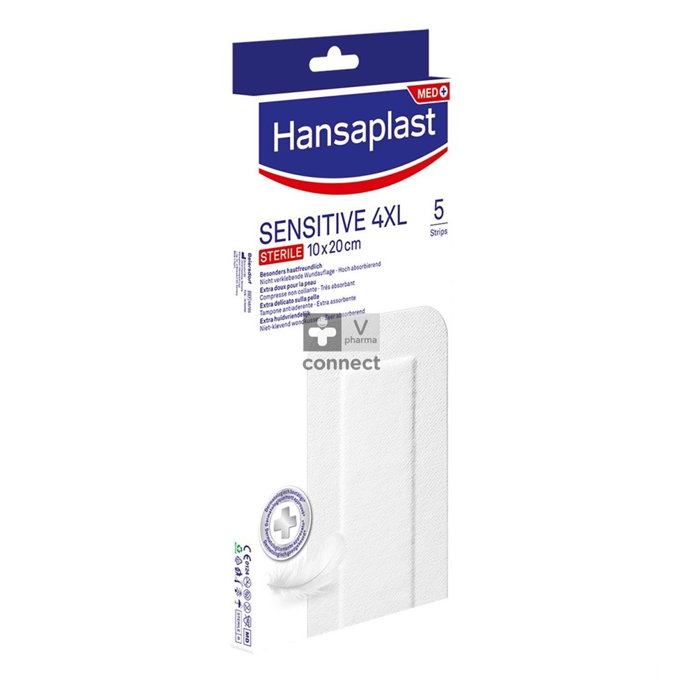 Hansaplast Sensitive 4XL 5 Pièces