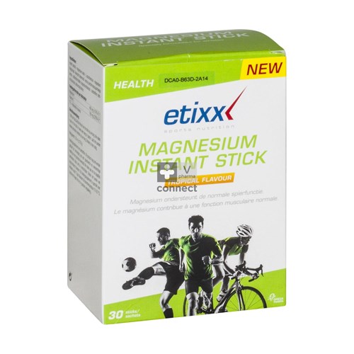 Etixx Magnesium Instant Stick Tropical 30 Sticks