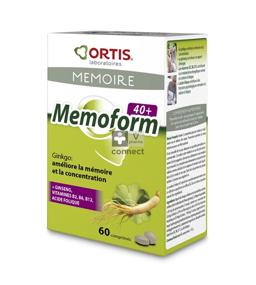 Ortis Memoform 40+   60 Comprimés