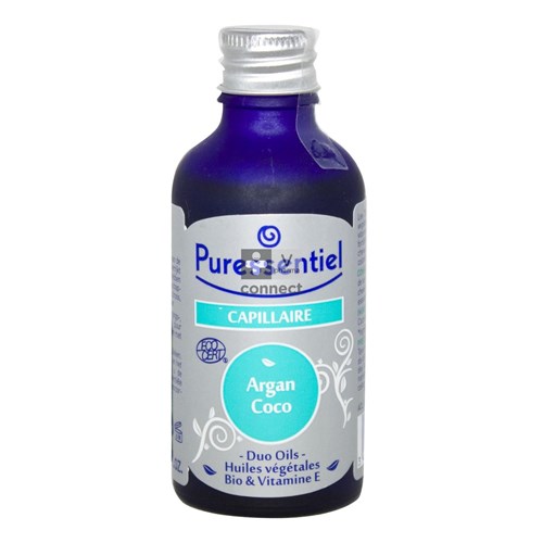 Puressentiel Duo-oils Capillaire Argan/Coco Huiles Végétales Bio 50 ml