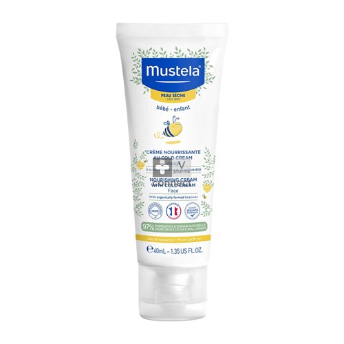 Mustela Bébé Crème Nourrissante au Cold Cream 40 ml