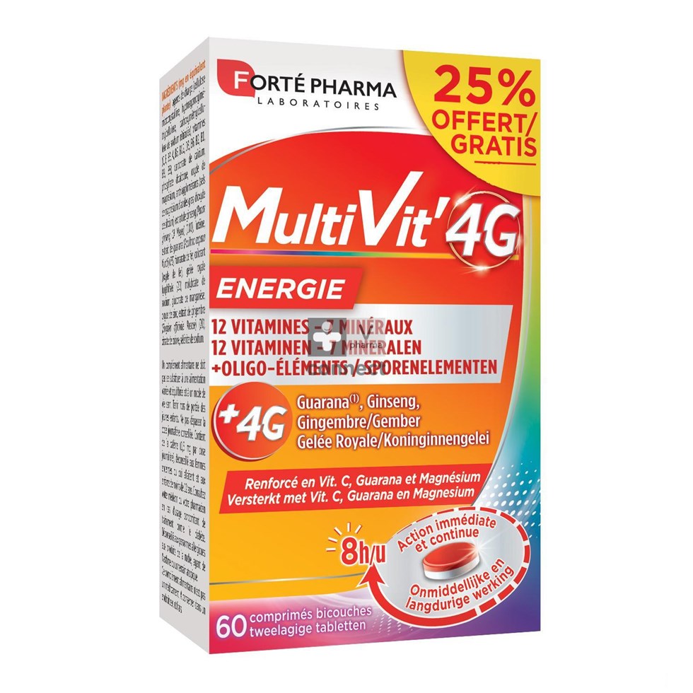 Forte Multivit 4G Energie 60 Comprimés