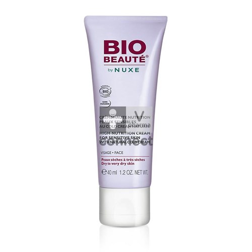 Bio Beauté Nuxe Crème Haute Nutrition Visage au Cold Cream 40 ml